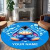 Personalized E-Eeyore Round Chair Office Rug - Perfect for Mat, Office Chair & More - Ideal Gift for Birthdays and Holidays