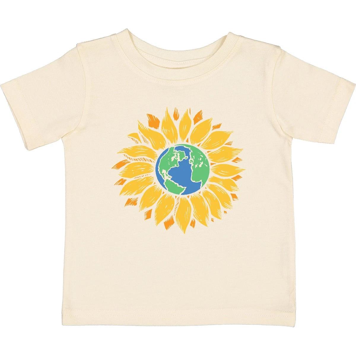 Inktastic Earth Sunflower Baby T-Shirt Day Earthday Environt Environtal 140