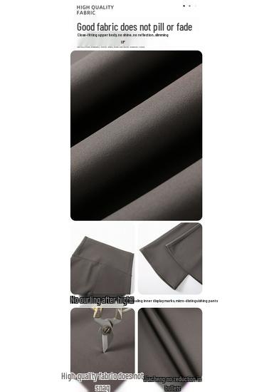 Women's Black Micro-Flare Yoga Pants - Slimming, Elastic, Plush, Extended Autumn/Winter Base Layer