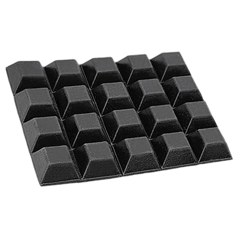 Rubber Feet 20 Count with Adhesive Backing for Base Contact Use On Furniture, Desk Devices, Equipment, and Cabinets