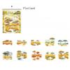 20 Stück Dekoration Retro-Landschaft Hintergrund Berg Hintergrund Scrapbooking PET-Aufkleber Reise Schreibwaren Aufkleber