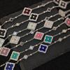 Italian Brushed Cloth Qi Lati Four-Leaf Clover Bracelet Female Natural White Fritillary Three-Flower Bracelet Light Luxury High-End Jewelry