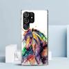 Animal Oil Painting Horse Phone Case For Samsung Galaxy S24 S25 Edge S26 Ultra S22 S23 Plus S21 + S20 FE Soft TPU Back Cover Gal