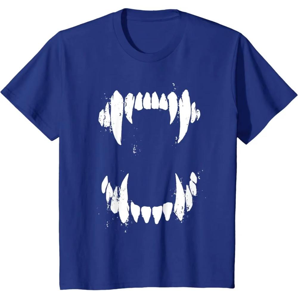 Halloween Horror Wolf Dog VampireTeeth Costume T-Shirt