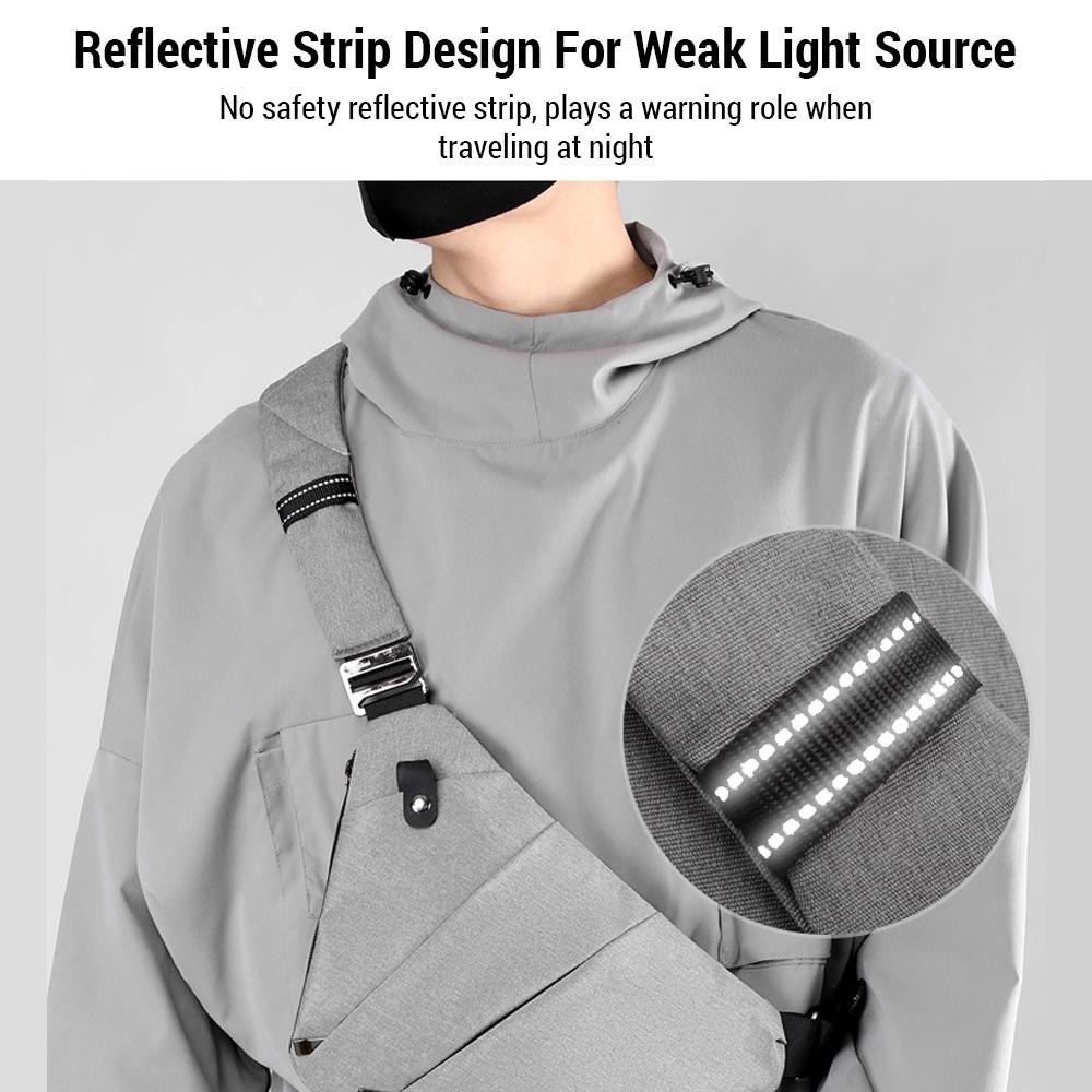 Chest Bag for Men / Women Lightweight Multi-functional Travel Sling Bag Scientific Storage for