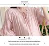 2026 Spring/Summer Solid V-Neck Lace-Up Loose Maternity Dress
