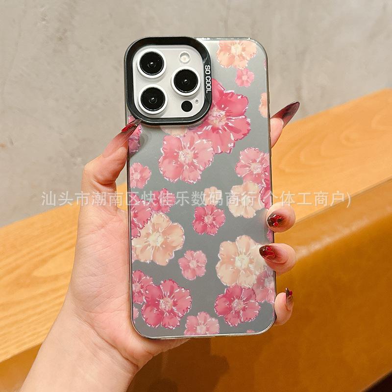 Oil painting retro flower for iPhone17ProMax/16/15/14/13/12/11 iPhone xs case