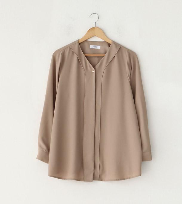 ELYSIA Pearluna Gold Button Single Blouse