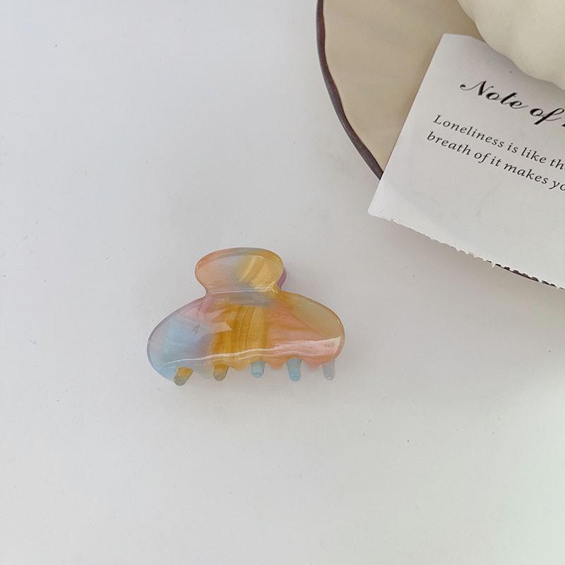 YHJ Радужный ацетатный зажим-краб для волос для причесок и конских хвостов