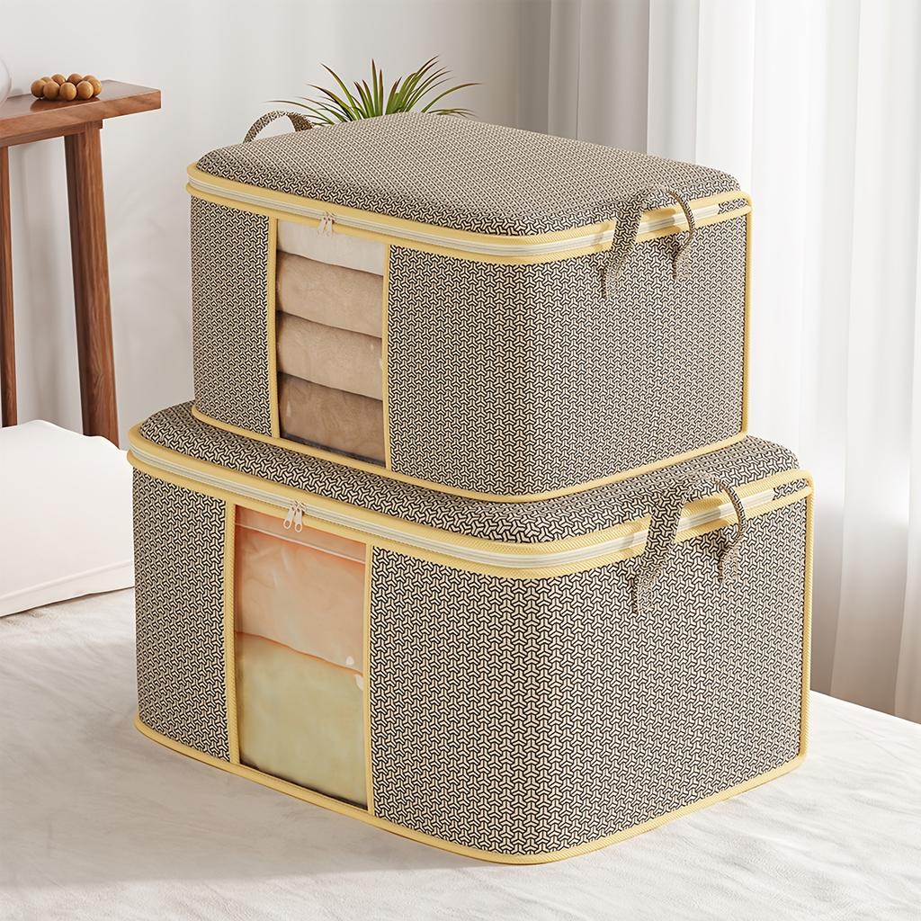 Extra-Large Foldable Storage Bag Portable Freestanding Organizer for Clothes Blankets  Bedding Storage