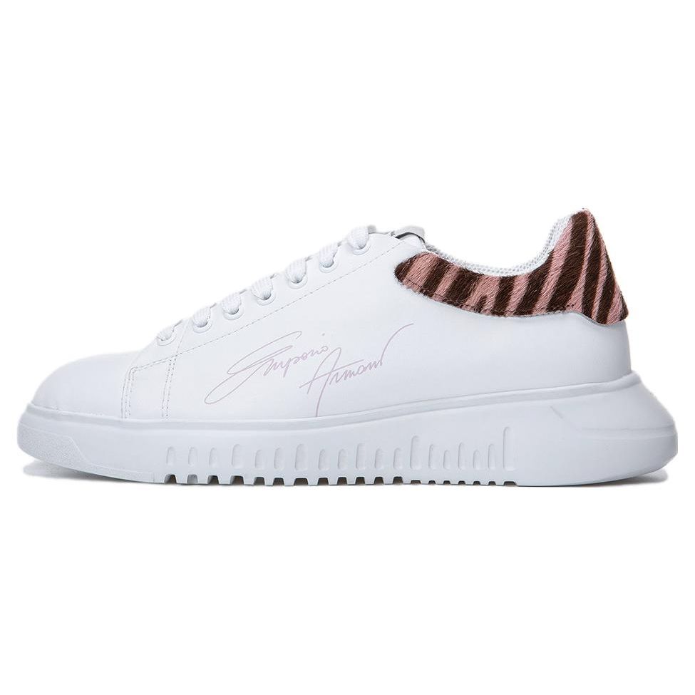 

Emporio Armani Leather Thick Sole Low Top Sneakers Women sneakers White X3X024XN388R297 39
