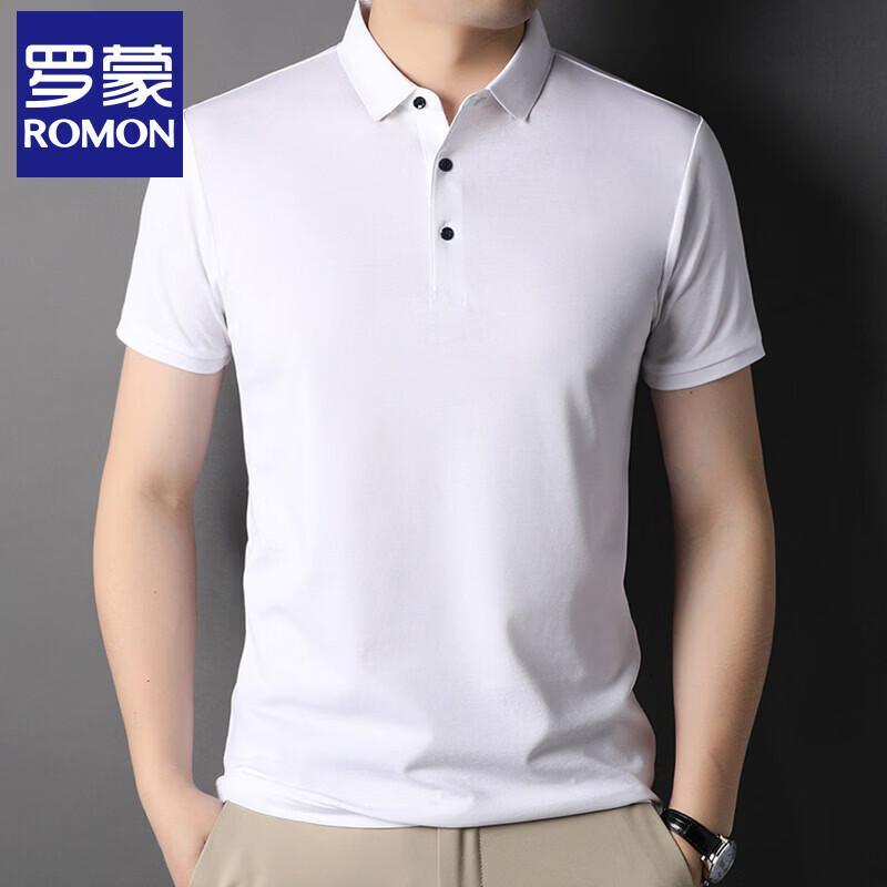 Romano Men s Ice Silk Mulberry Silk Blend Polo Shirt 48