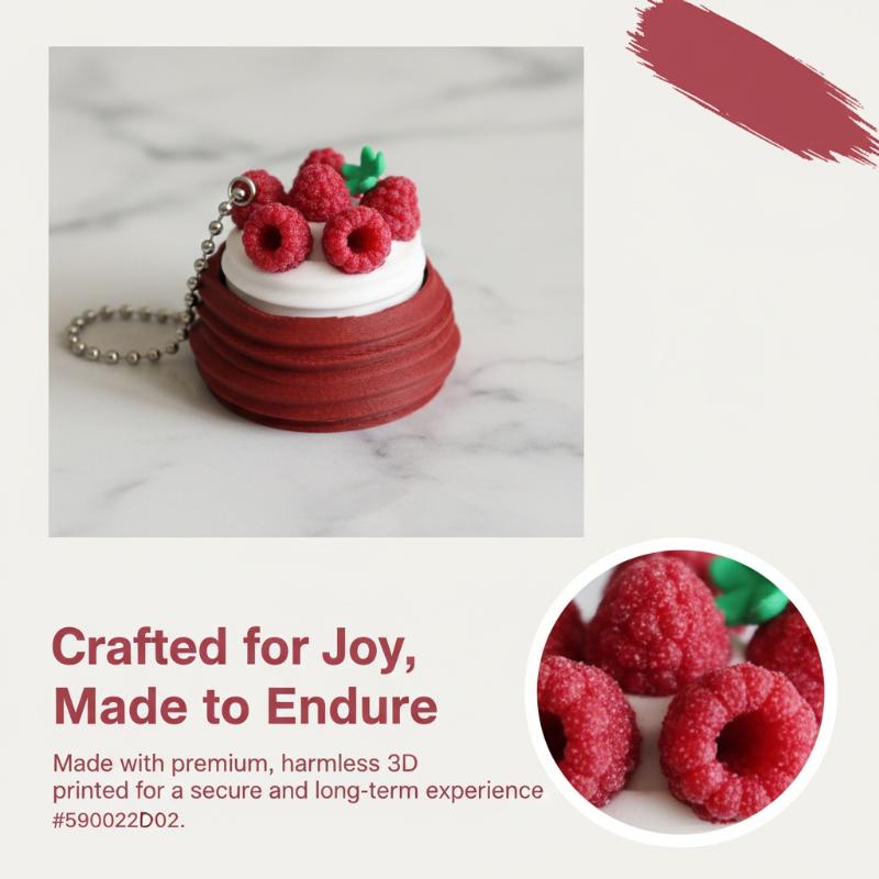 3D Printed Mini Cake Telescopic Sensory Toy Realistic Fruit Toppings Funny Interactive Toy for Family Game Time