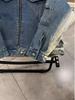 Women's American Retro Distressed Denim Jacket - Spring/Autumn 2025 Style, Loose Fit, Trendy & Niche Design