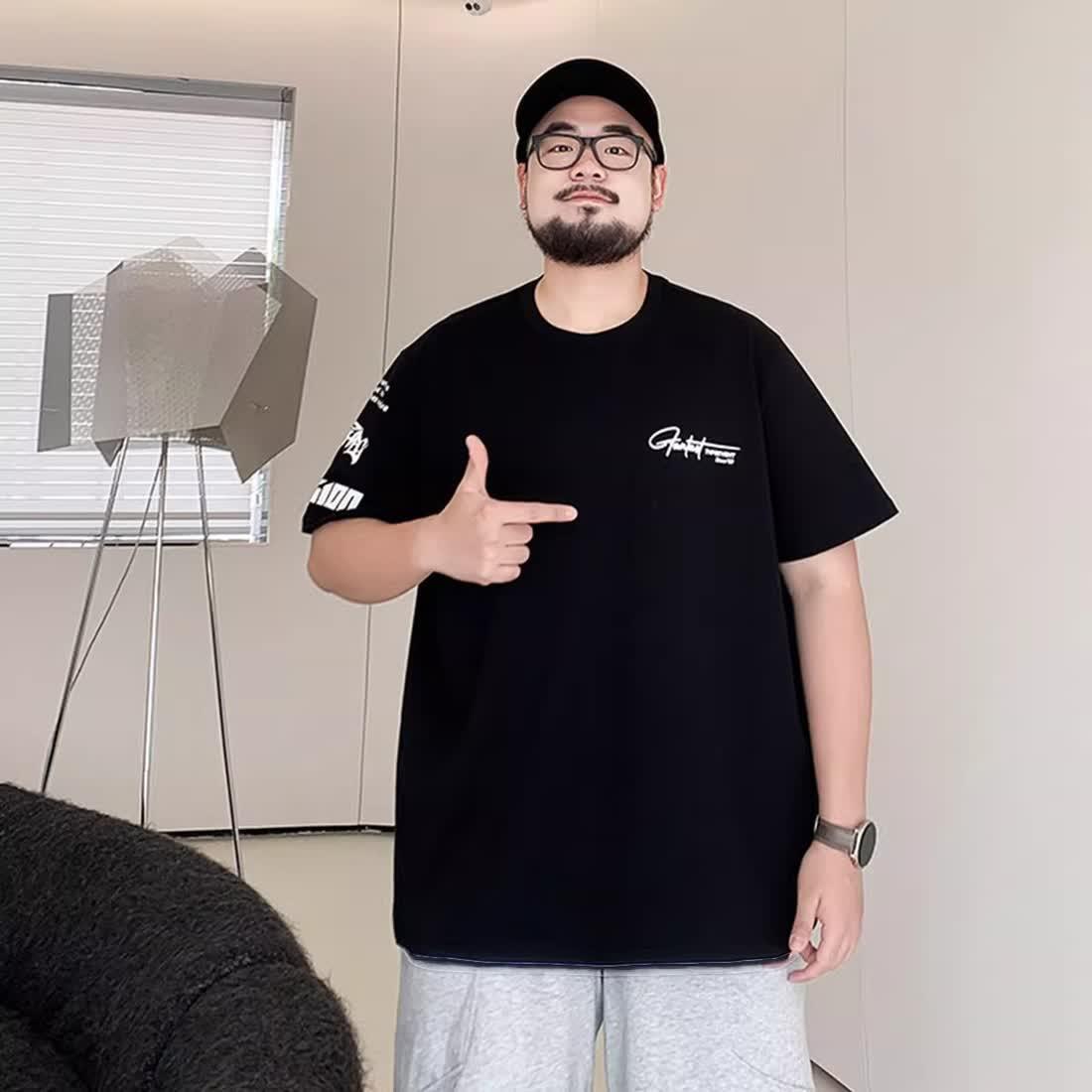 

Мужская футболка с коротким рукавом, модная, с принтом, стрейч, облегающая, не мнется, свободного кроя, удобная, легкая M recommends 80-50kg