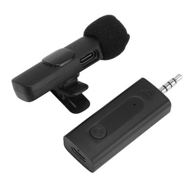 Wireless Lavalier 3.5mm Lapel Microphone with Intelligent Noise Cancellation - Professional Video Recording Microphone for YouTubers, Interviews,