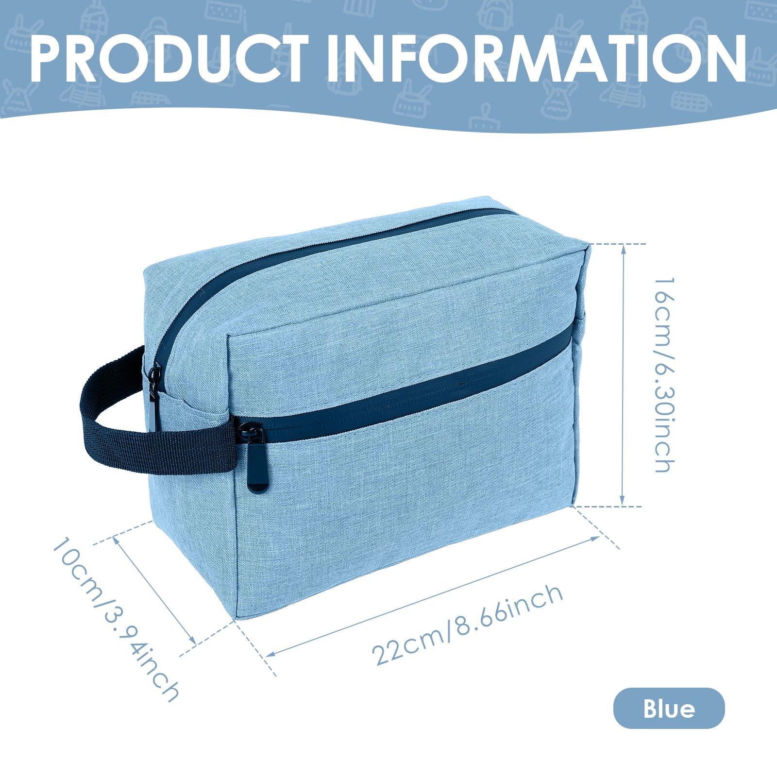 Portable Travel Toiletry Bag Oxford cloth Waterproof Mens Travel Bag with Pocket & Compartment Lightweight Cosmetic Storage Bag