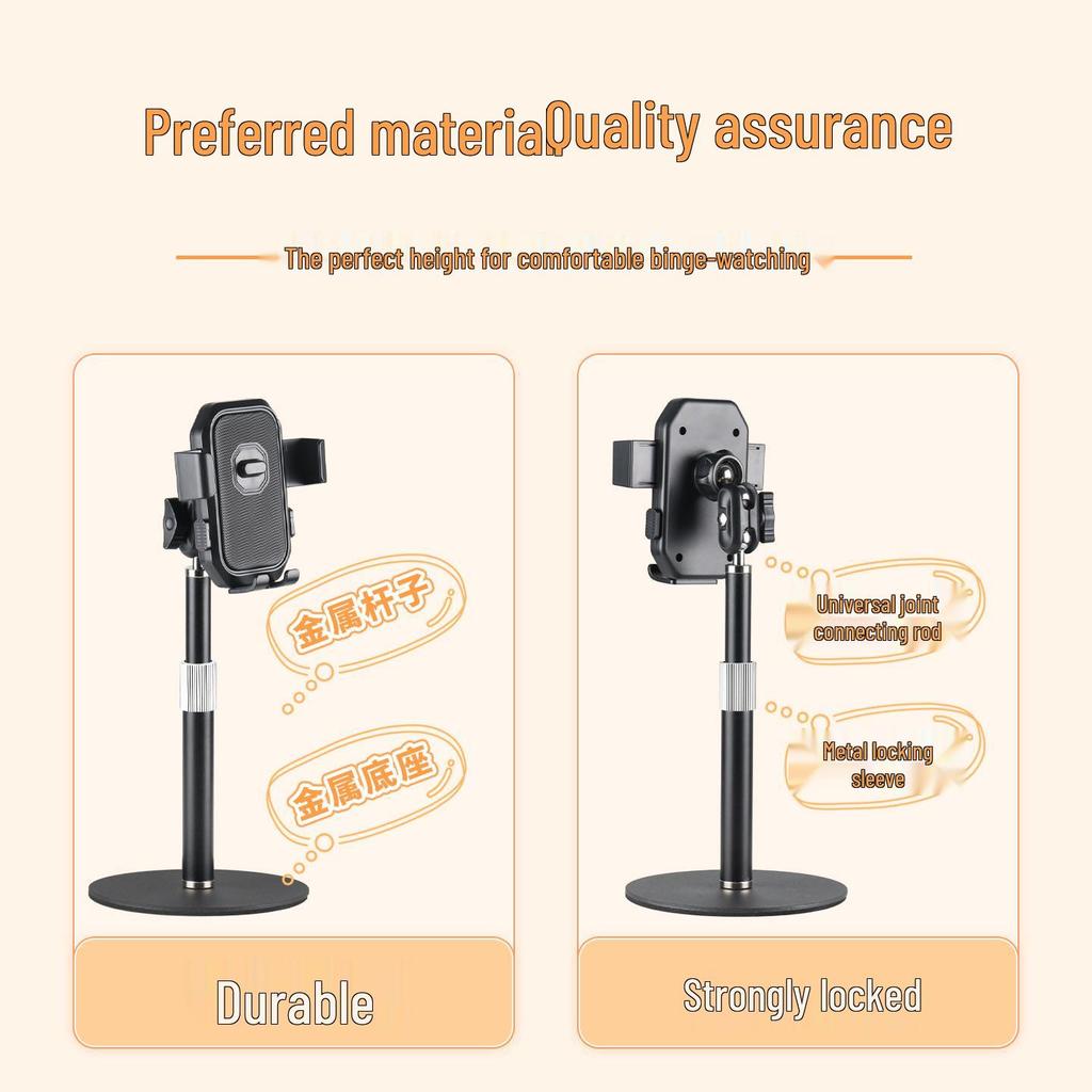 2026 Adjustable Metal Desktop Phone Holder - 360° Rotating Stable Stand for Home
