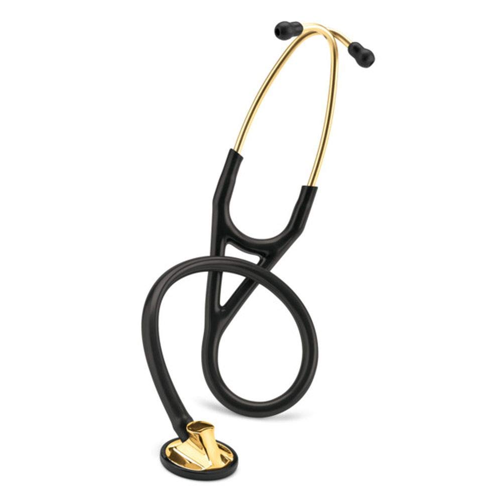 Littmann Master Cardiology Brass 3M Japan Stethoscope, Black, Finish, 2175,