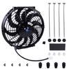 ZAP Performance 12-inch Engine Cooling Fan, Electric Radiator, Universal Slim Pull-Type Cooling Fan, Push-Pull Engine Kit, 12V, 80W Power, Universal E