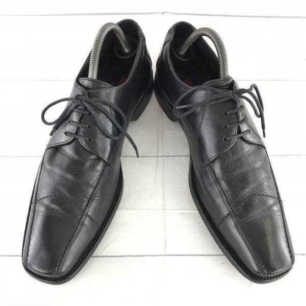 Germany Lloyd Leather Swirl Moccasin Dress Shoes Black 26.5(USED)