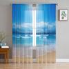 Window Openings Rocks Seaside Views White Tulle Curtains For Living Room Bedroom Space Space Children Room Kitchen Area Window Decor Sheer Voile