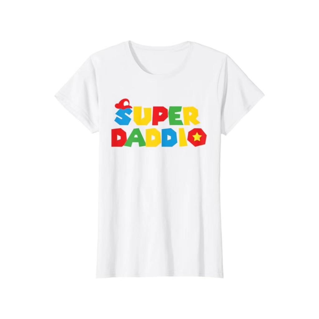 2024 Fathers Day Gift for Dad Gift from Son Daughter Kids Wife Womens Crew Neck Fashion Trend New TShirt