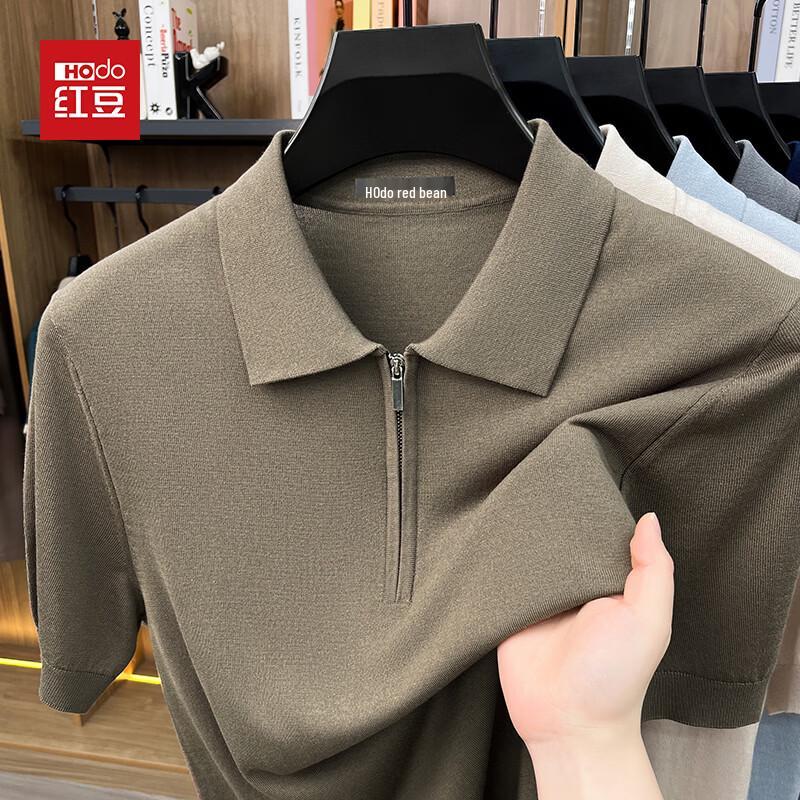 Hodo Men s Silk-Blend Short Sleeve Polo Shirt XL