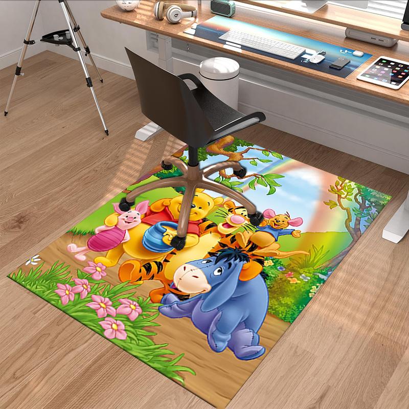 Winnie Pooh Friends Carpet For Playroom Bedroom Living Room Sofa Home Decorkids Game Area Rug Nonslip Floor Mat