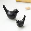 Modern Bird Sculpture Ceramic Bird Ornament Ceramic Abstract Bird Figurine Sculpture Modern Black White Golden Statue