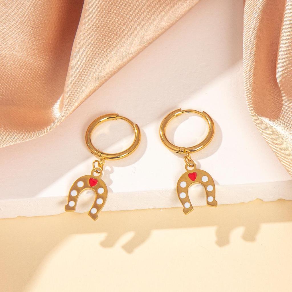 High-End Versatile Christmas Earrings: Stainless Steel Studs, Ear Clips, and Dangle Jewelry