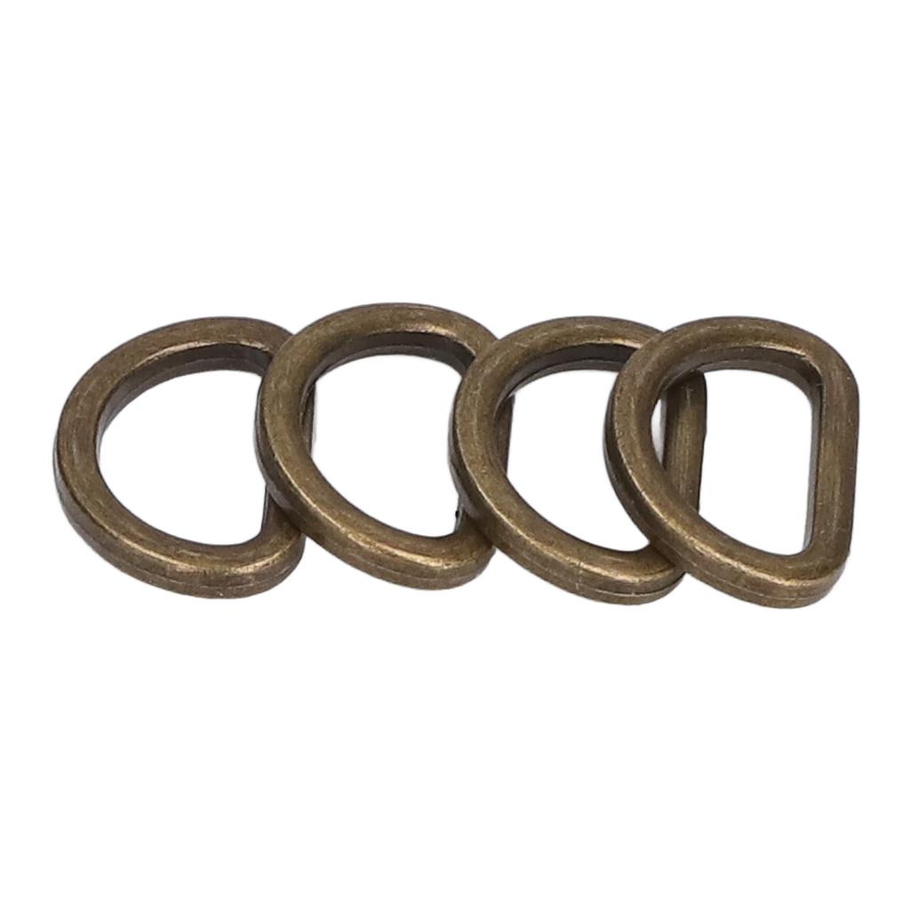 10pcs D Rings Glossy Comfortable Small Compact Decorative Bag Buckles for Crafts