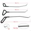 6Pcs Repair Rod Set Push Hooks Hail Damage Remover for Car Body