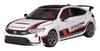 MOTORHELIX Honda Civic Type R Racing Pearl Stripes Finished Product 1/64 (FL5) J's White/Red (Grey Rims)
