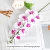Long Stem 9-Head Phalaenopsis Orchid Artificial Floral Decoration for Weddings and Home