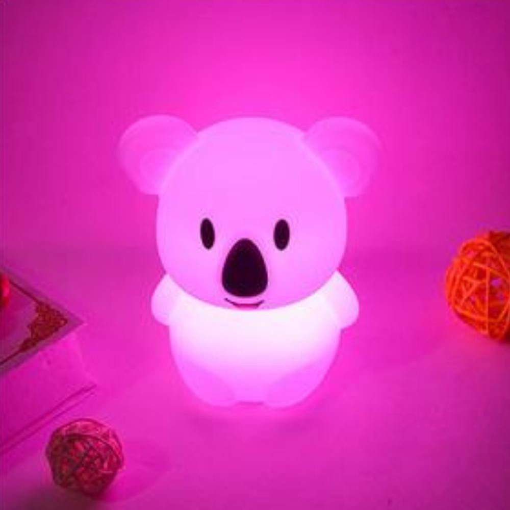 Wireless Silicone Koala Night Light Touch Color Changing Gift