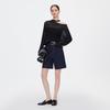 Giovanni Valentino High-Waist lockere Jeans-Shorts