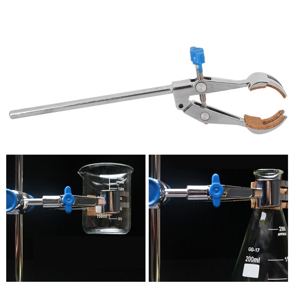Anti Slip Pad Lab Flask Clamp Zinc Alloy Beaker Holder Condenser Clamp Lab Testing