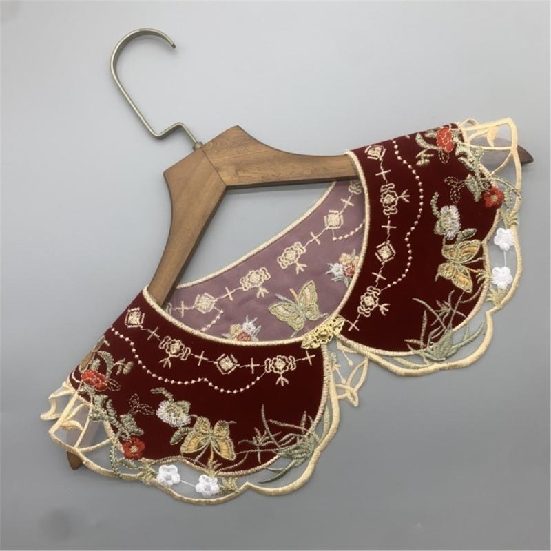 Ажурний Квітковий Дитячий Декоративний Вишитий Комір-Комірчик Квітка Стародавнє Мистецтво Традиційний Ажурний Шалевий Комір-Комірчик