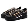 Adidas Originals SUPERSTAR Wear resistant And Lightweight Low top Skateboard Shoes Unisex Black Gold EG4959(Team1326-SBOX)