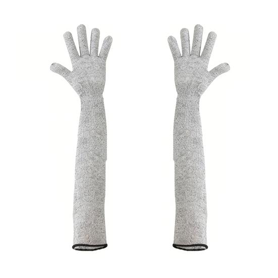 1 Paire de Gants de Manipulation pour Animaux Résistants aux Morsures et aux Griffures Manches de Protection pour Toilettage Utilisation Vétérinaire Manches Protectrices Flexibles pour les Soins aux Animaux Sécurité