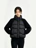 Autumn and winter casual cotton clothes women's short stand-up collar body cotton filled knitted twist sleeve splicing women's jacket