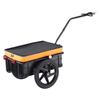 Bike Cargo Trailer, 88 Lbs Load Capacity, Heavy-Duty Bicycle Wagon Cart, Foldable Compact Storage with Universal Hitch, Waterproof Cover, 16" Wheels,