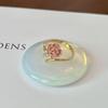 Flower Contemporary Design Adjustable Ring For Women With Gorgeous Butterfly And Dazzling Details Pearl