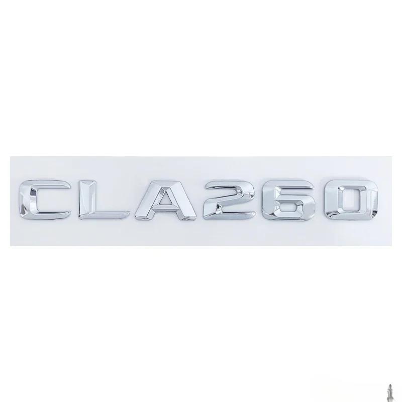 ABS Car Rear Trunk Emblem Sticker Letter Decal for Mercedes Benz C63 A45 E320L E350L S400L A220L ML350 GLS450 CLA260 Accessories