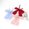 JK School Uniform Sailor Suit Small Long Handle Collar Flower Solid Color Twill Pointed Bow Tie