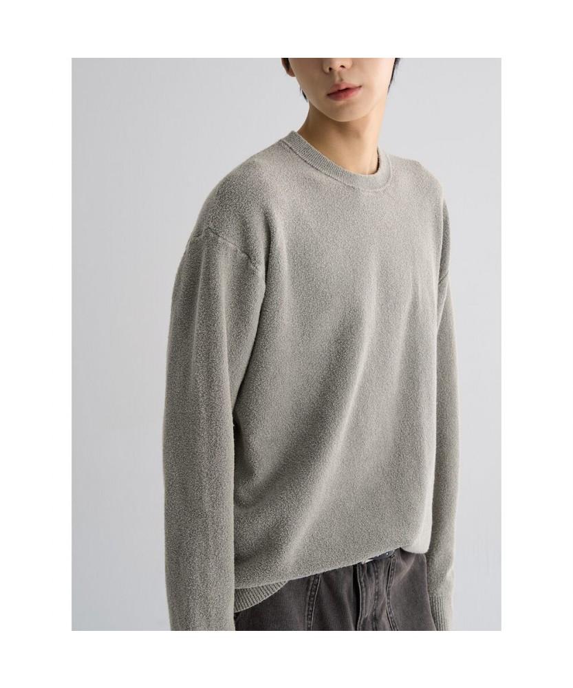 8seconds Boucle Dyed Round Knit Khaki