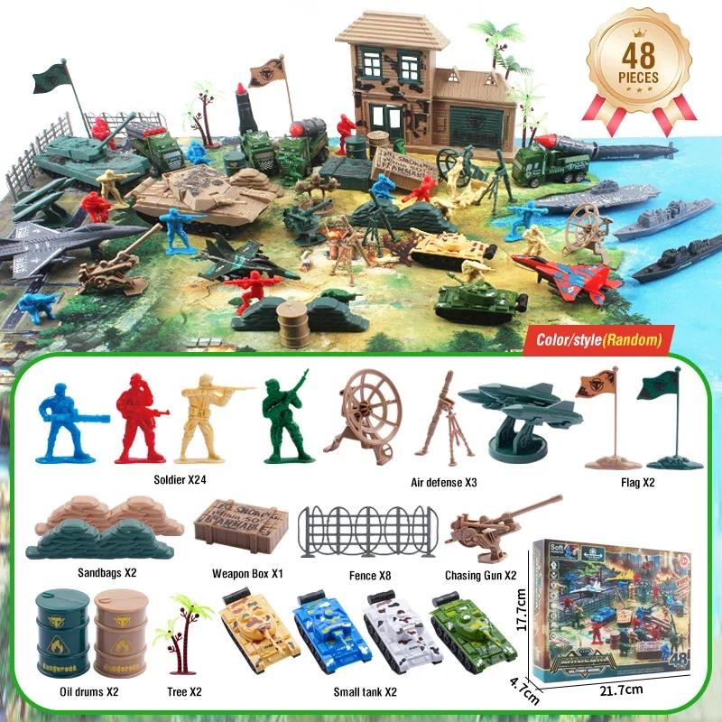 

Military Model Kit Simulation Tank Fighter Soldier Model Action Figure Army Builder Promotion Pack Figure Anime Model Kids Gift