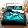 Angry Geometry Dash Bedding Set Single Twin Full Queen King Size Bed Set Game Bedroom Duvetcover Sets Anime Bed Sheet Set Tool