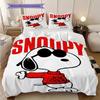 1PC Snoopy Pattern Bedding Quilt Set Quilt Cover Pillowcase Home Decoration Birthday Gift (1 * Duvet Cover + 2 * Pillowcase, Without Core)